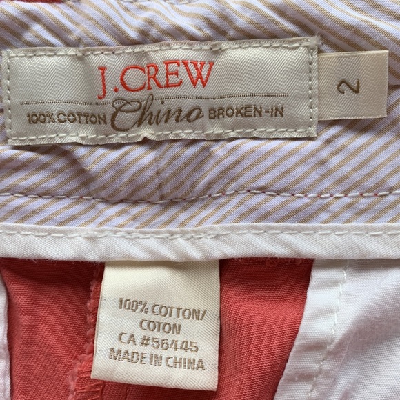 J Crew Sz 2 Dusky Pink Chino Shorts - Picture 4 of 4